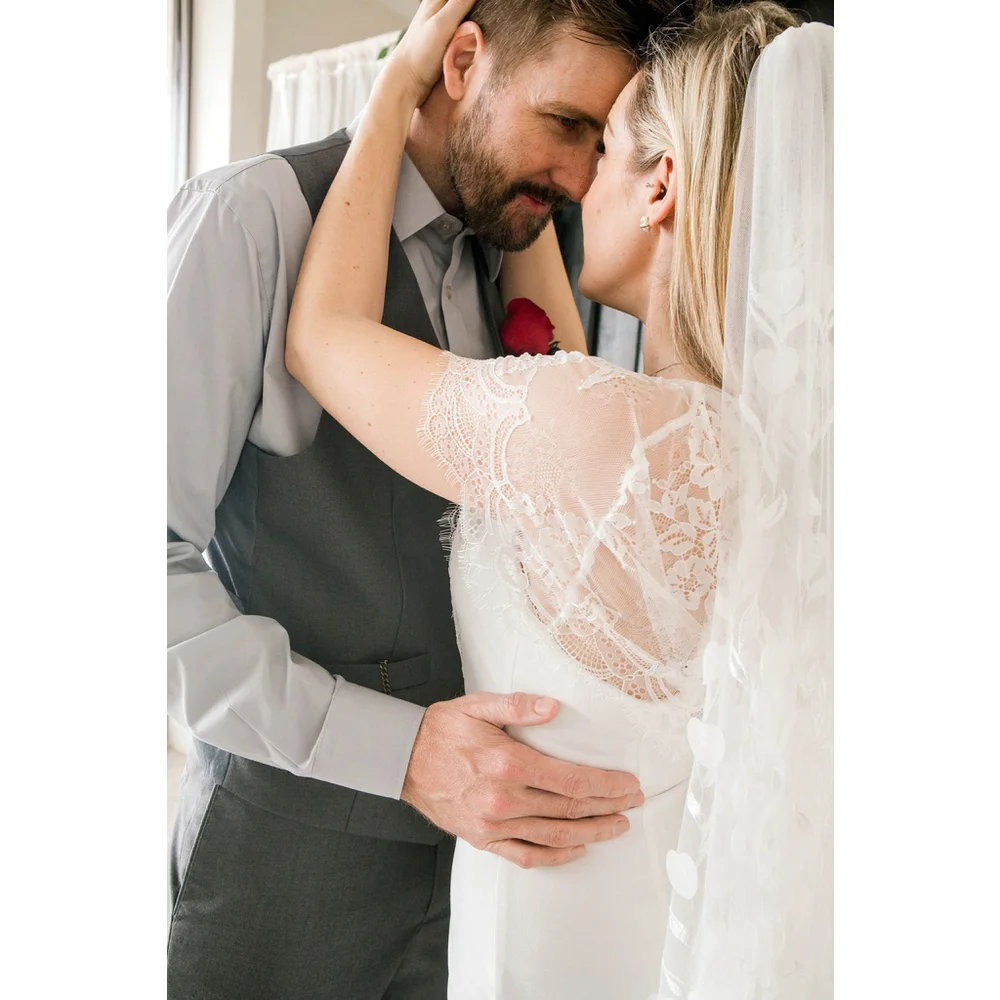 3D Floral Wedding Veil: Handmade Nylon Fingertip Veil Bridal Bride